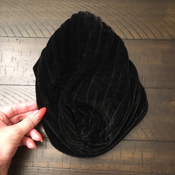 Boho Black Turban Head Wrap/Hat - Picture 2 of 4